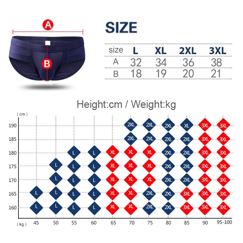 Quần lót nam chất liệu cotton in họa tiết 3D thoáng khí thoải mái thời trang cho nam 049