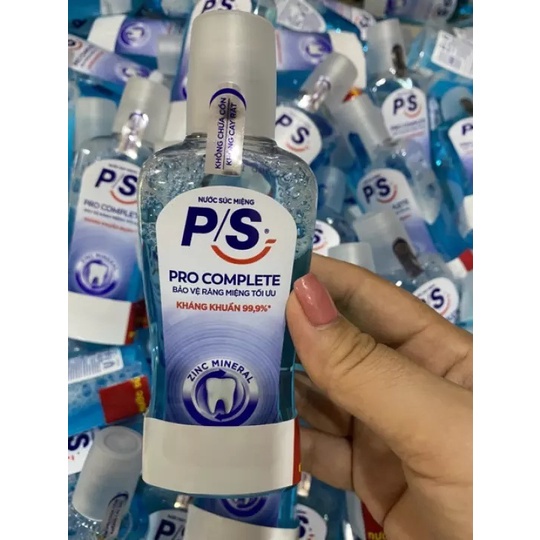 Combo 10 chai nước súc miệng P/S Pro Complete kháng khuẩn 99.9% size 130ml X10