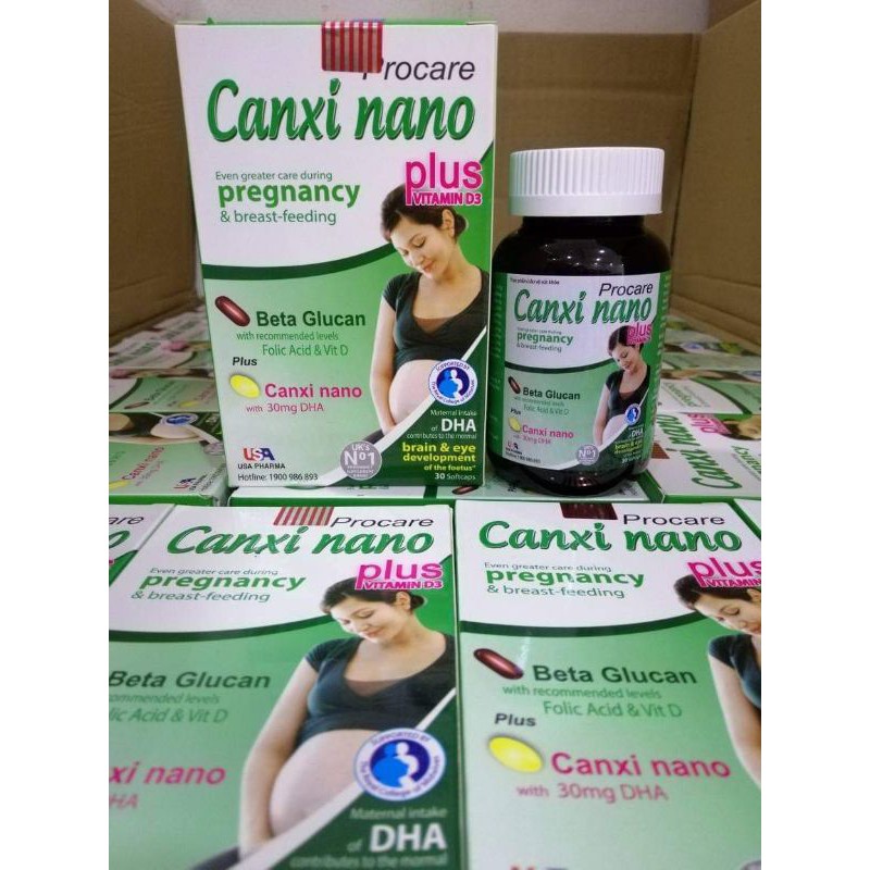 VIÊN UỐNG PROCARE CANXI NANO PREGNANCY - BỔ SUNG CANXI CHO PHỤ NỮ CHUẨN BỊ MANG - PHỤ NỮ CÓ THAI VÀ CHO CON BÚ - 30 VIÊN