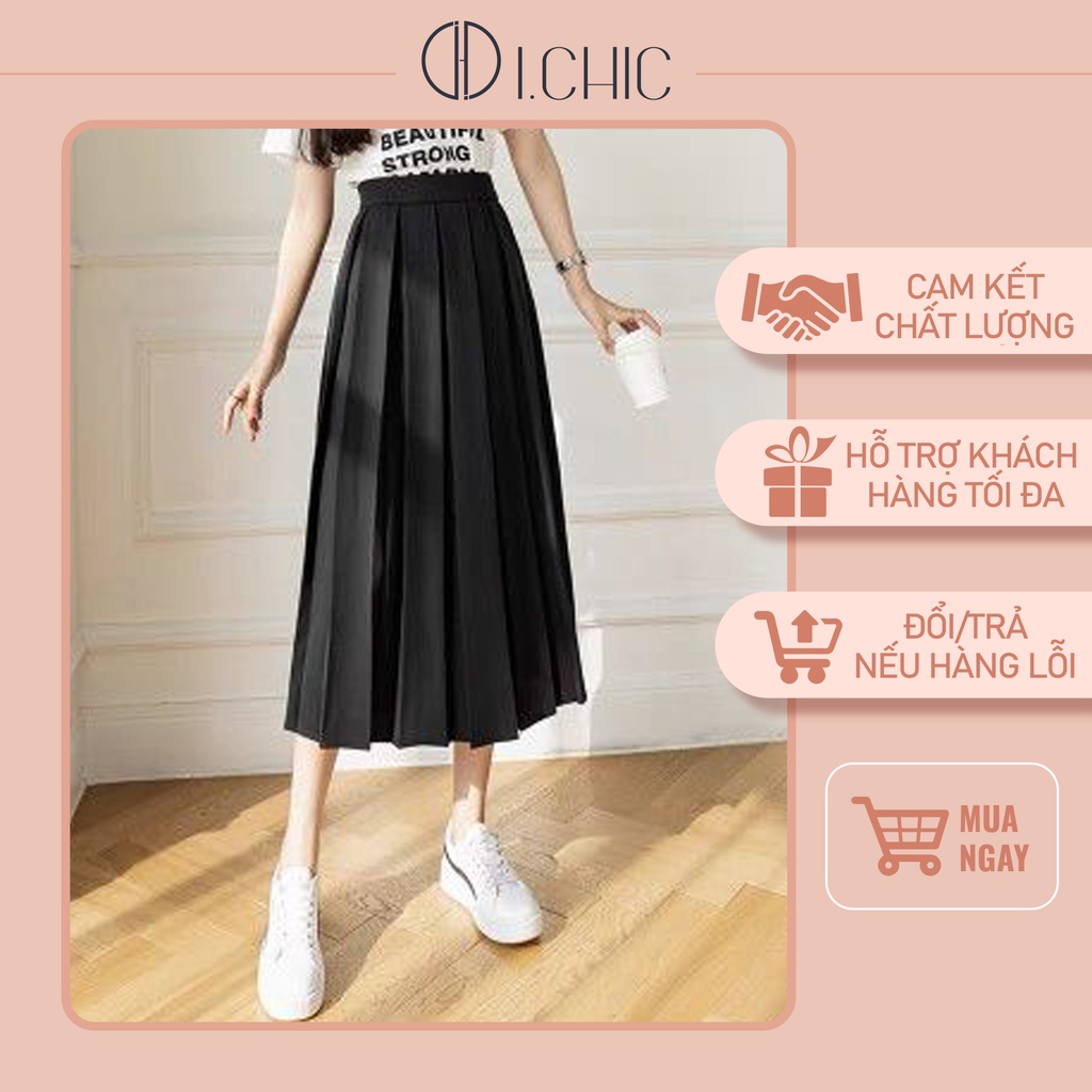 ICHIC - Chân váy CV006 hai lớp dáng dài trẻ trung, thanh lịch, phối đồ cực xinh.