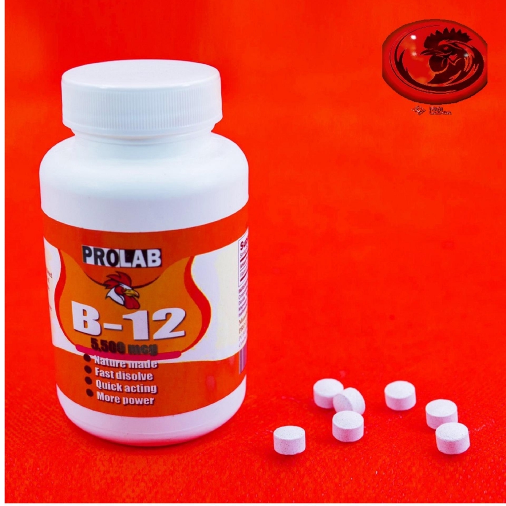B12 Prolab dinh dưỡng dành cho gà đá 1 HỘP 100 VIÊN - Thuốc gà đá A Long