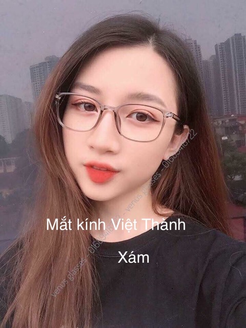 Gọng kính siêu dẻo dáng bầu tặng hộp kính mắt cận nhận làm mắt viễn loạn 8252