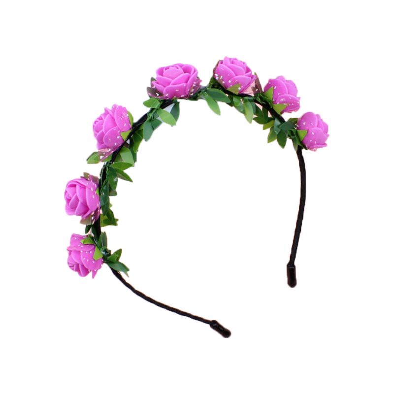 Băng Đô Hoa Hồng Nhân Tạo 9 Màu Cho Nữ