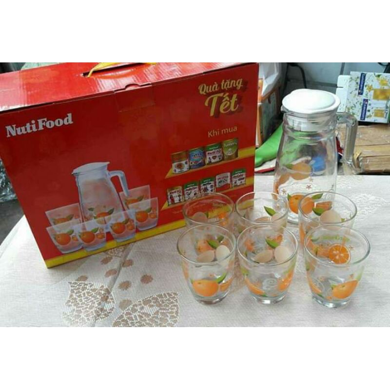 Bộ bình ly thủy tinh cao cấp