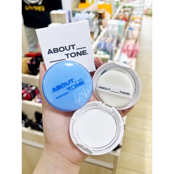 PHẤN PHỦ ABOUT TONE AIR FIT POWDER PACT(XANH)