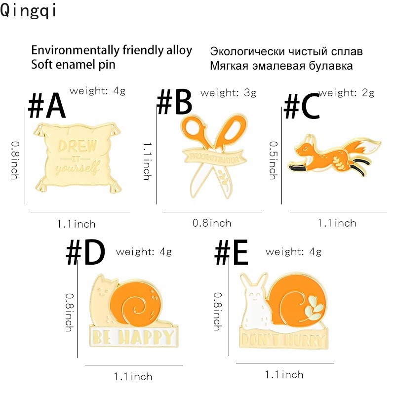 Ghim cài áo Miss Zoe họa tiết hoạt hình ngộ nghĩnh