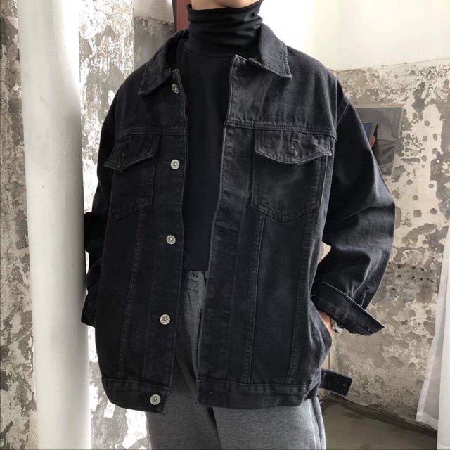 Áo khoác #Jeans đen
