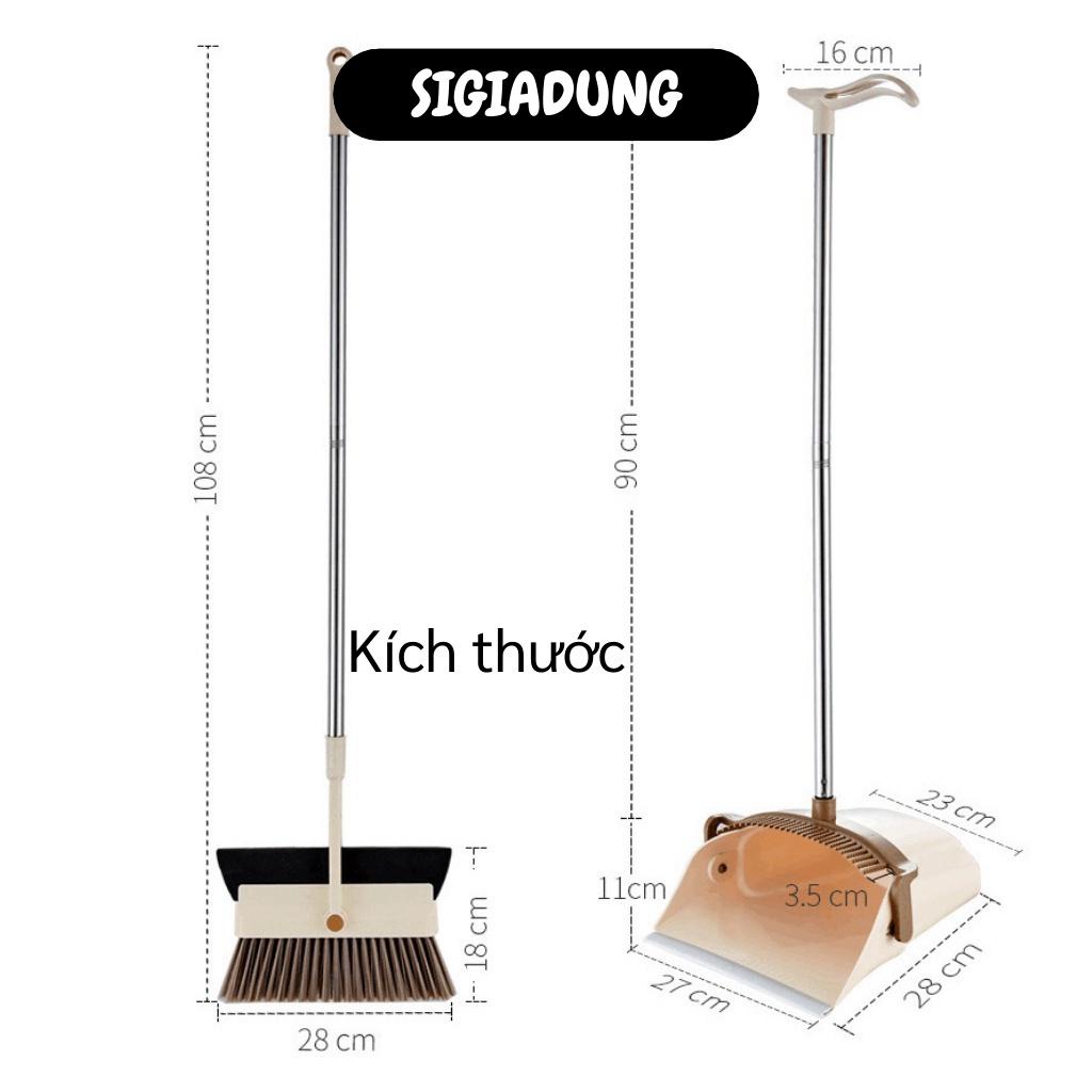 [SGD] Chổi Quét Nhà Thông Minh - Bộ Chổi Kèm Xẻng Hốt Rác Và Gạt Nước 3in1 Tiện Lợi 10072