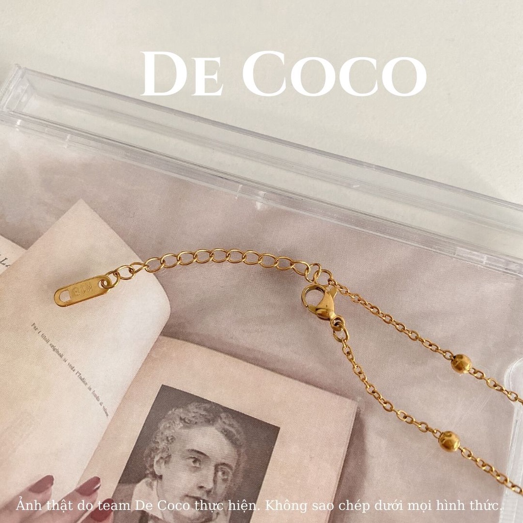 [KHÔNG ĐEN GỈ] Vòng cổ choker titan mảnh Jessica De Coco decoco.accessories