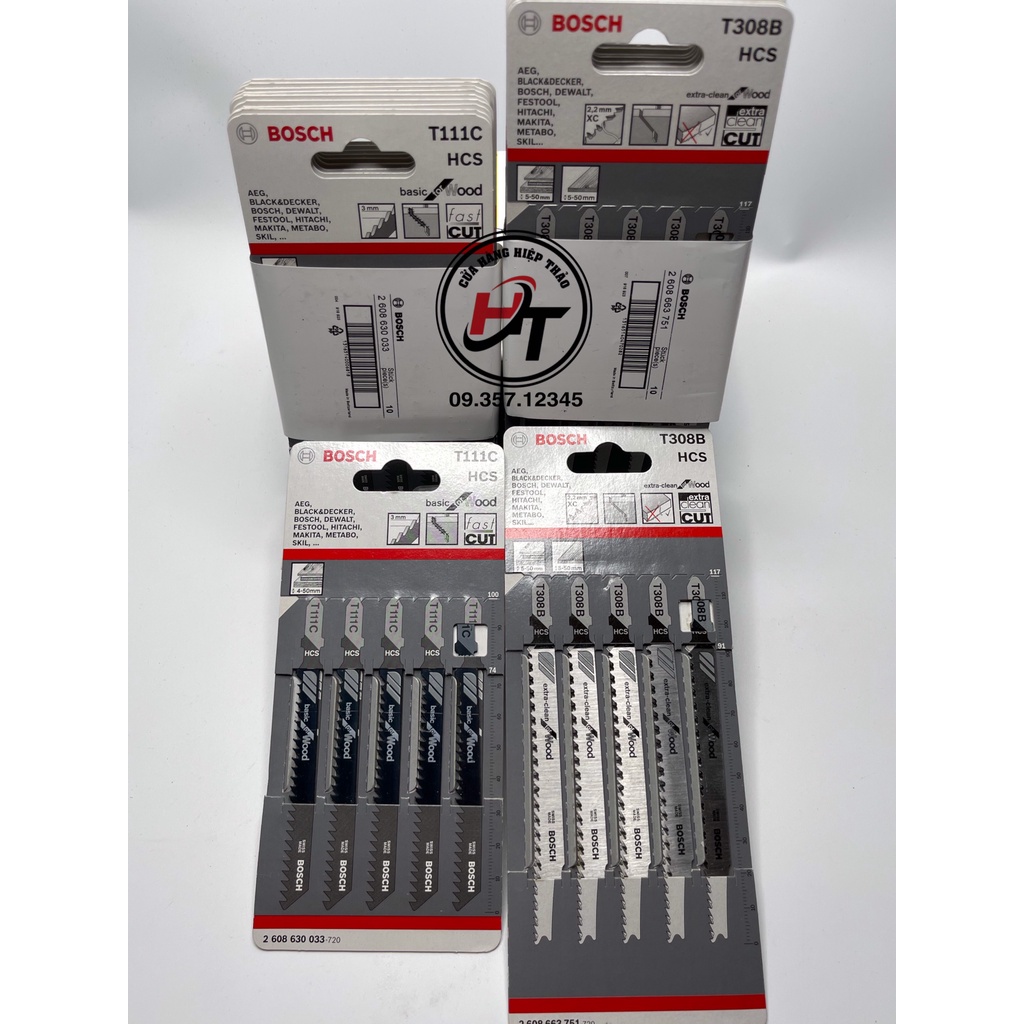 Lưỡi cưa lọng gỗ Bosch T308B chính hãng LCL-B-308