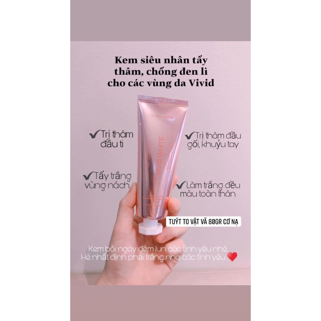 Kem Mờ Thâm Body VIVID WHITE- Nội Địa Hàn Quốc (giảm thâm nách, đầu gối, bikini...) | BigBuy360 - bigbuy360.vn