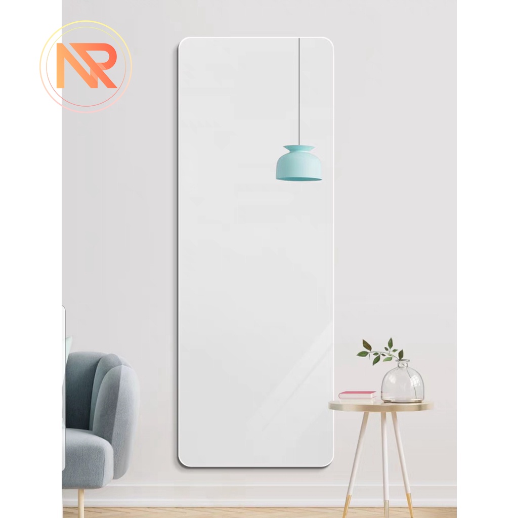 Gương Toàn Thân Hình Chữ Nhật Hình Vòm,Treo Tường Led Cảm Ứng 40x110cm Cao Cấp Có Chân Tựa Full Phụ Kiện