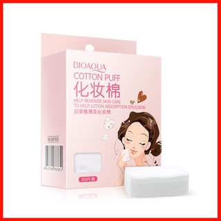 Bông tẩy trang Bioaqua 100 miếng Help Remover Skin Care To Help Lotion Absorption Emulsion