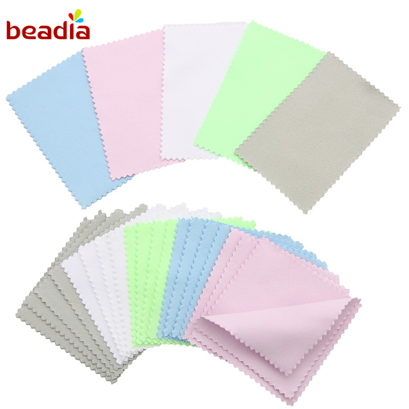 Vải lông cừu Beadia hai mặt nhiều màu sắc dùng để lau trang sức