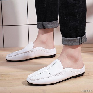 Giày Lười Da Mềm Phong Cách Quân Đội Cho Nam