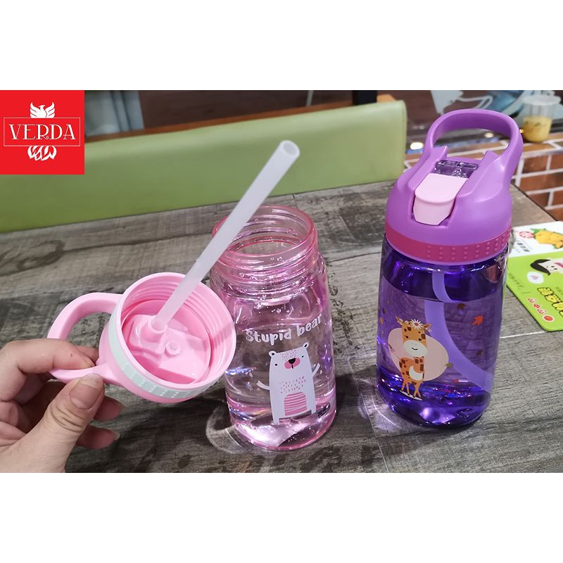 Bình Nước Trẻ Em Chống Sặc Cho Bé Kèm Ống Hút Mang Đi Học Đến Trường Hoạt Hình Dễ Thương | BigBuy360 - bigbuy360.vn