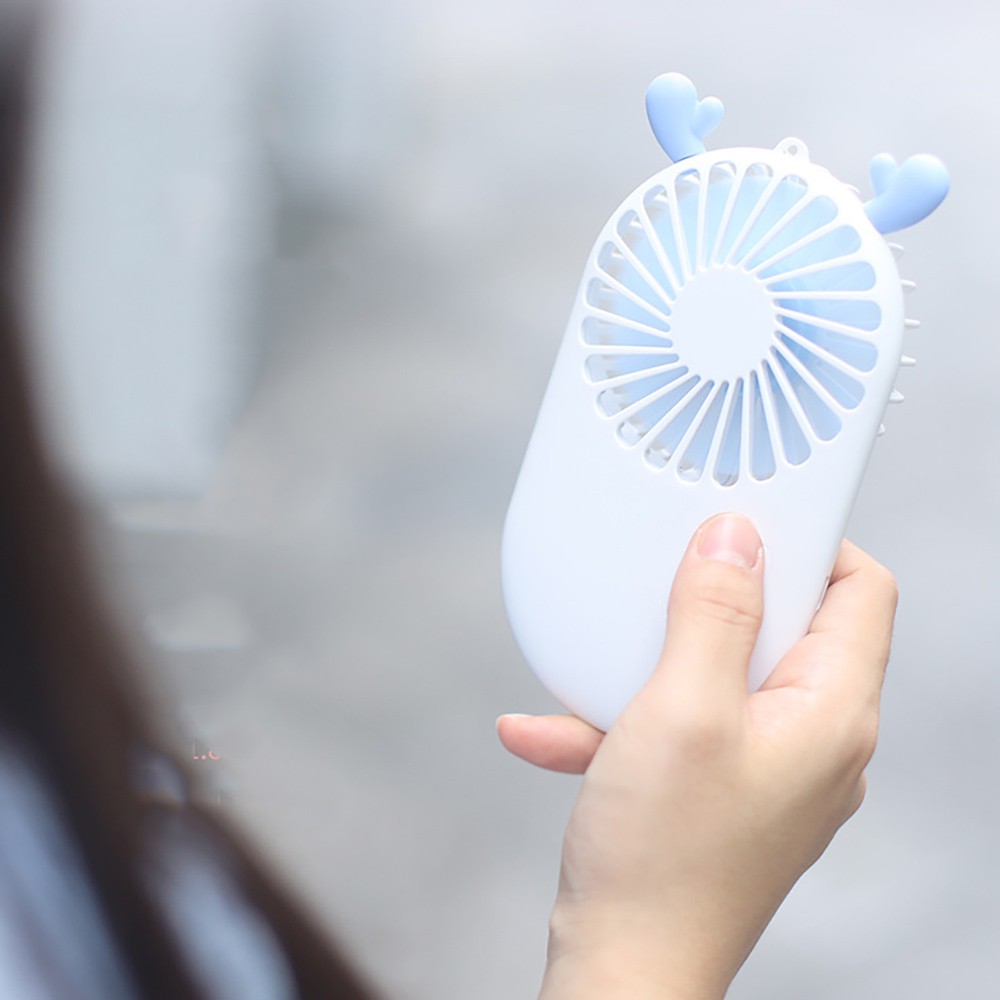 Quạt cầm tay Mini Summer Fan siêu dễ thương với 3 chế độ gió tích hợp pin 800mAh | BigBuy360 - bigbuy360.vn