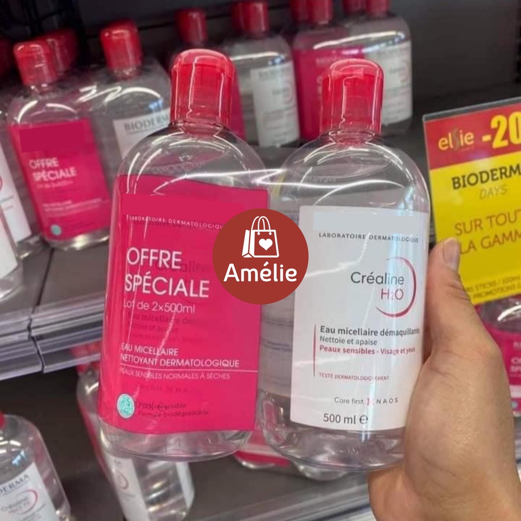 Tẩy trang B.I.O Micellar Water đủ size bản xanh cho da dầu, hồng cho da nhạy cảm