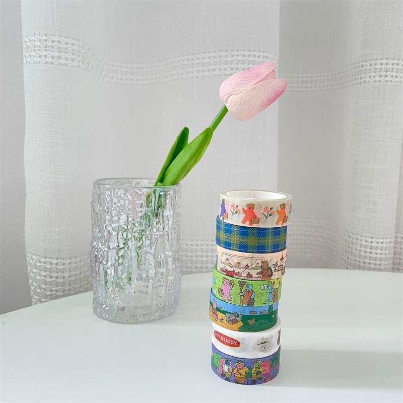 1 Cuộn Sticker Dán Tường Hình Hoạt Hình Dễ Thương