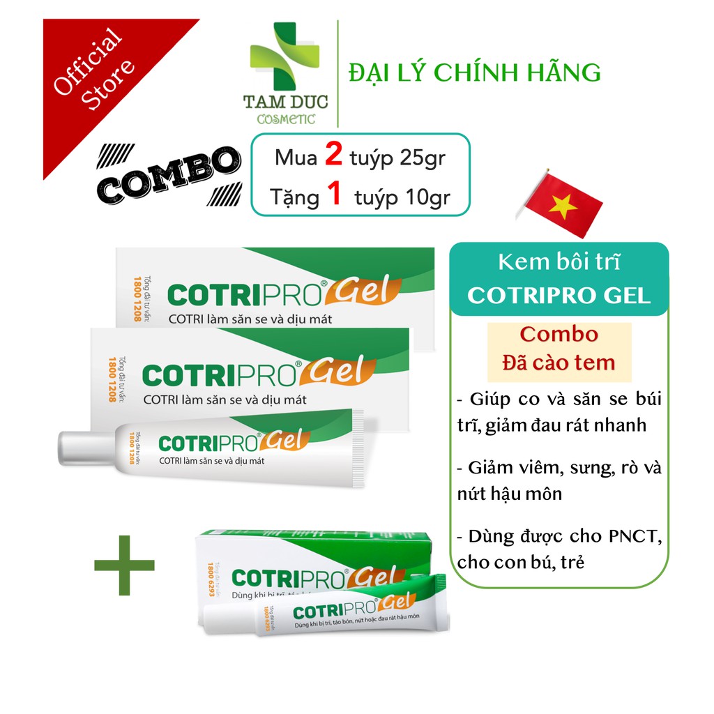 [Date mới nhất] Cotripro Gel - Kem bôi trĩ [Cotri pro gel, cotriro gel, cotriprogel]