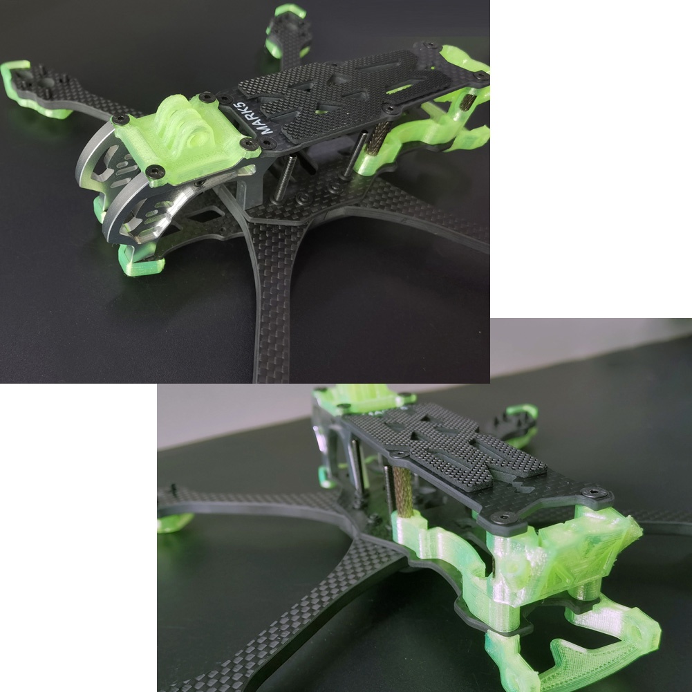 Khung Sợi Carbon 5inch FPV MARK5 225mm Cánh Tay 5mm Cho Drone DJI Vista