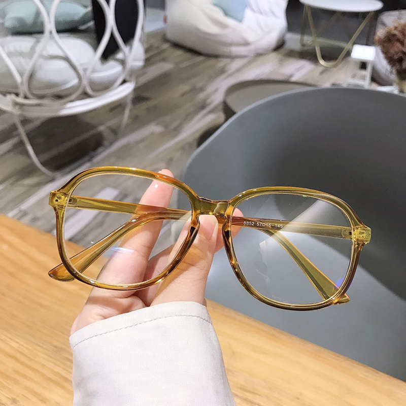 Roselife Vintage Style Square Frame Clear Lens big Eyeglasses Women man unisex Eyewear