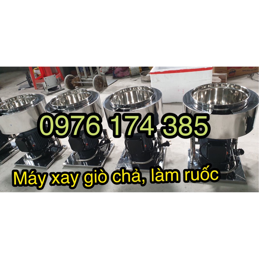 Máy xay giò chả 2kg moto 1100W có bao đá khung inox