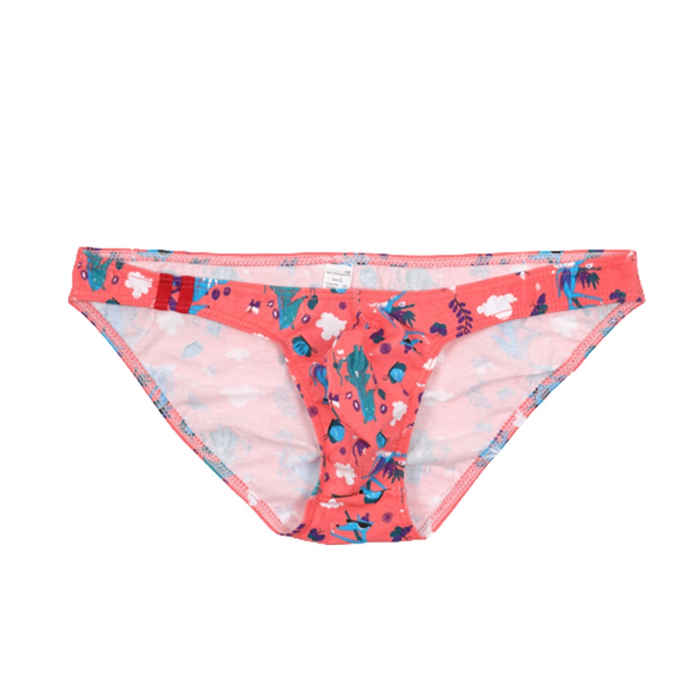 Men\\\'s Briefs Cotton Blend Lingerie Low Waist M-2XL Printed Sexy 1 Pcs