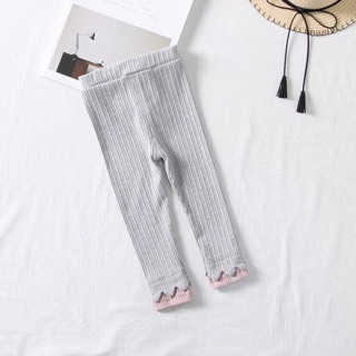Quần legging viền gấu Bé gái