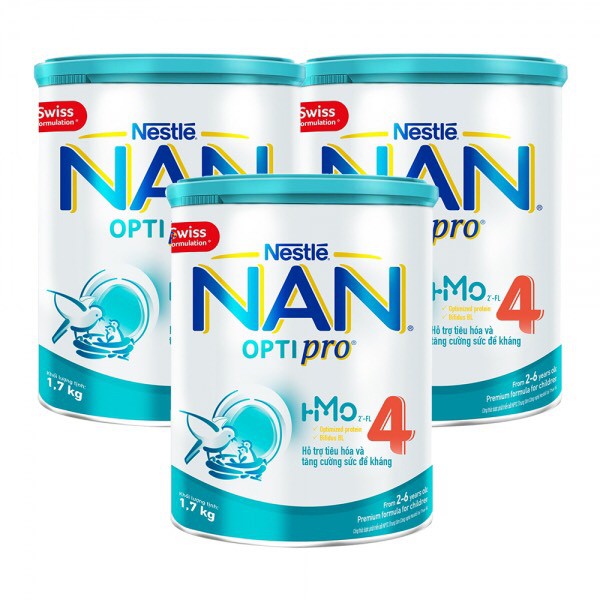 [MẪU MỚI HMO] - Sữa Bột Nestle NAN Optipro 4 1.8kg / 1.7kg mới