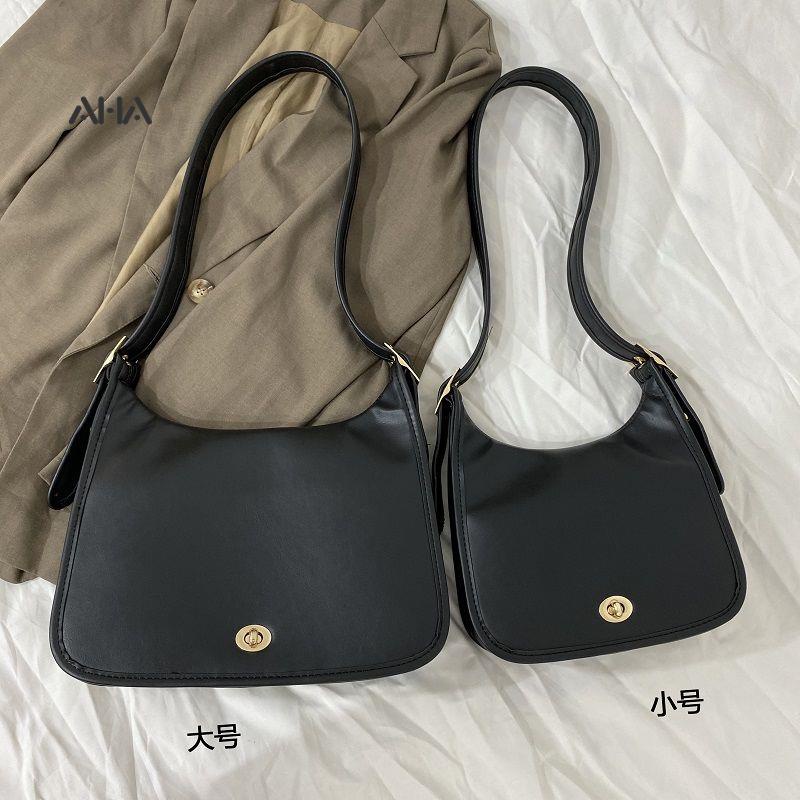 Túi xách AHA OFFICIAL đeo vai cỡ lớn phong cách retro thời trang cho nữ