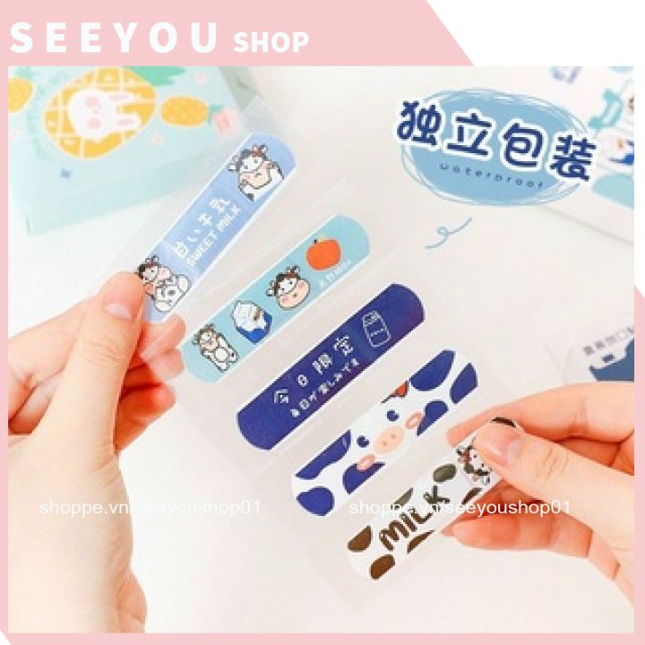 Set 5 Urgo Cute Băng Dán Cá nhân Dán Vết Thương Hoạt Hình Dễ Thương