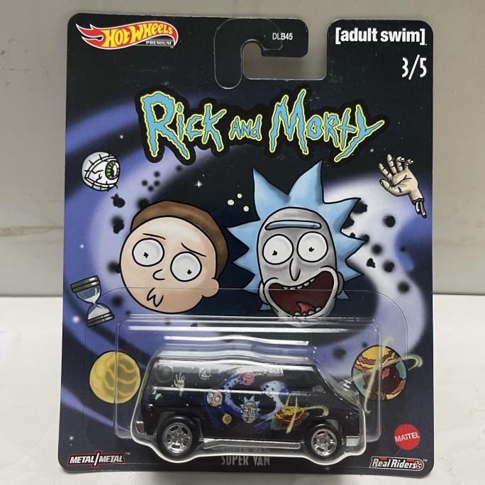 HOT WHEELS Mô Hình Đồ Chơi Nhân Vật Hoạt Hình Rick And Morty Van