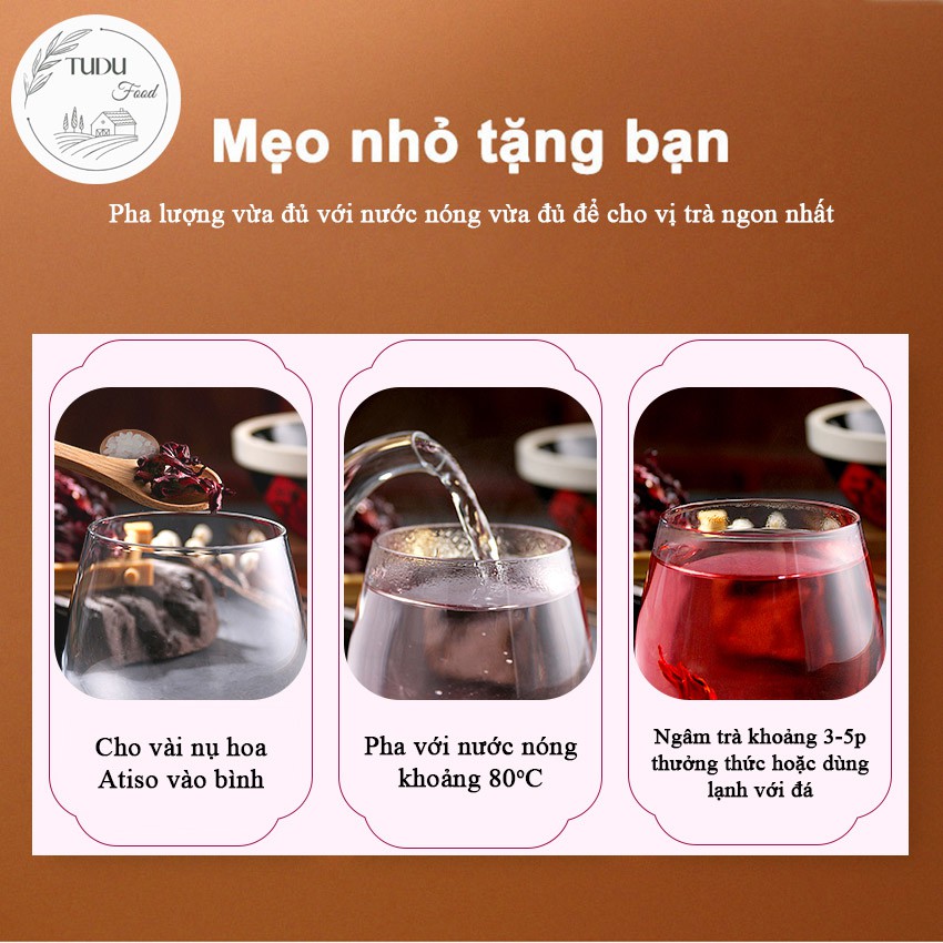 50g Trà atiso đỏ Đà Lạt  chất lượng thượng hạng loại 1 thơm ngon, giảm giá mua kèm túi lọc