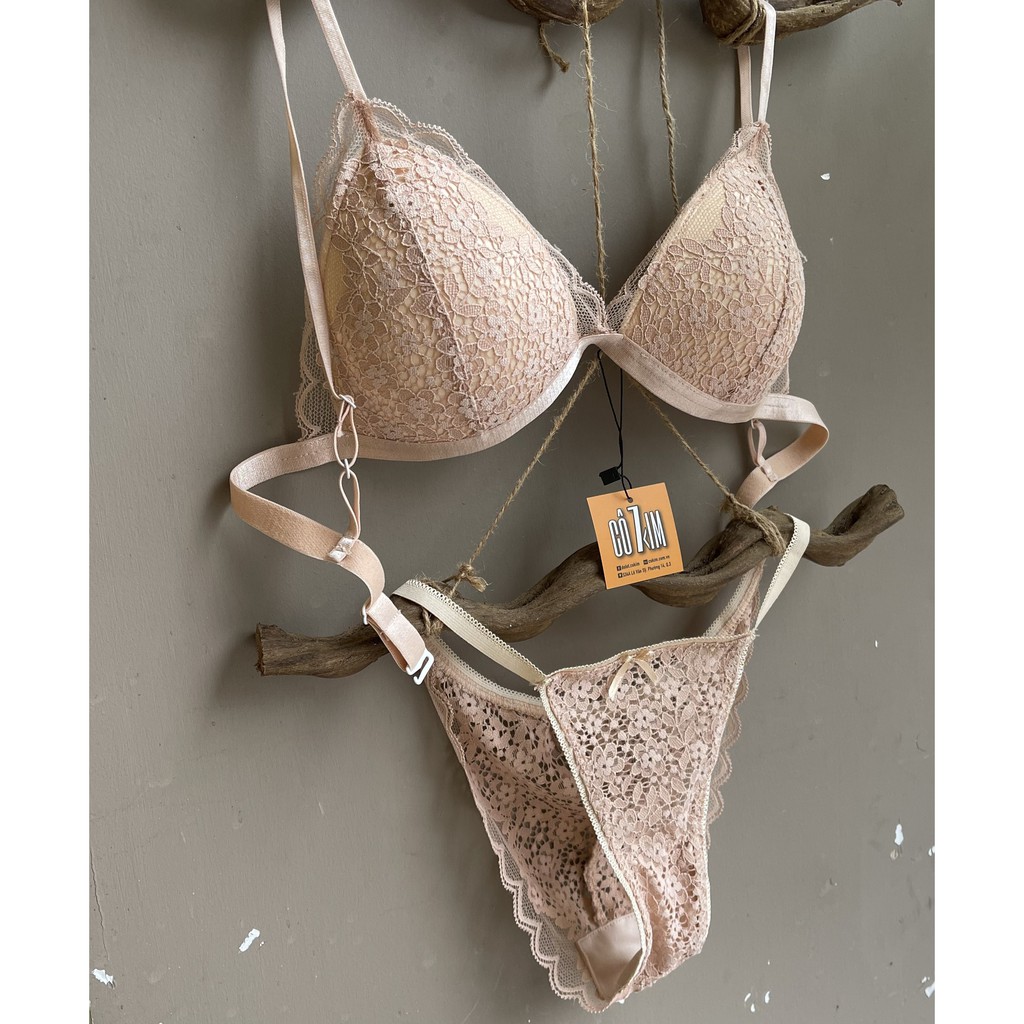 Set Bralette cơ bản ren mềm mại cơ không gọng có mút mỏng  CÔ KIM 7 | BigBuy360 - bigbuy360.vn