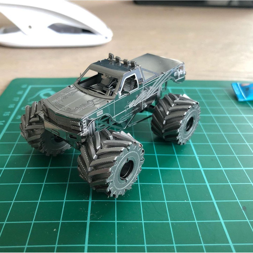 Mô Hình Lắp Ghép 3D Kim Loại Xe Quái Vật Monster Truck