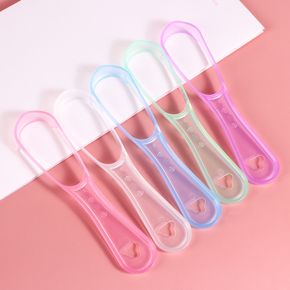 [Hàng mới về] Dụng cụ cạo làm sạch lưỡi DIACHA hai mặt bằng silicone loại bỏ hơi thở có mùi chăm sóc sức khỏe răng miệng