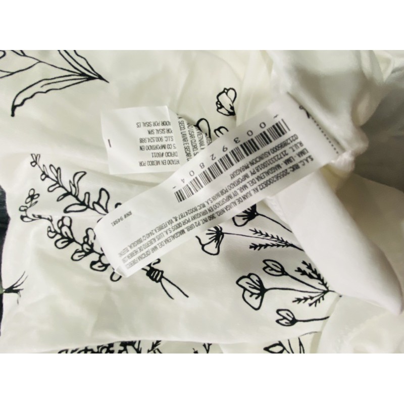 Áo thun nữ F21 vnxk mỏng nhẹ mát trắng hoa đen vintage(hình thật+clip)
