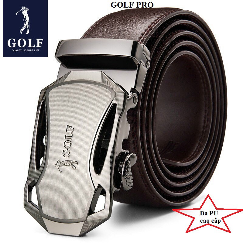 Thắt lưng chơi golf nam chất da PU sang trọng GOLF PRO TL029