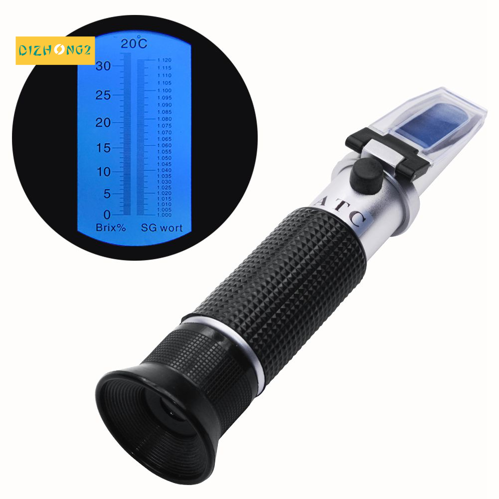 Khúc Xạ Kế Đo Nồng Độ Bia 1.000-1.120 Và Brix 0-32%