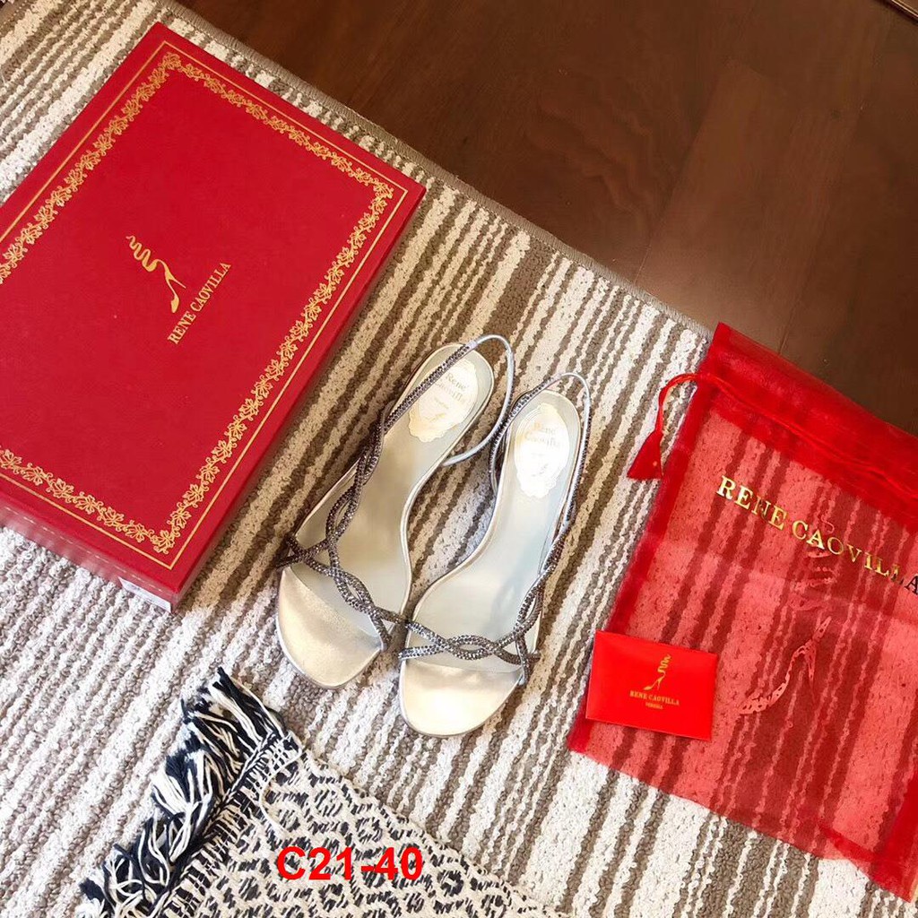 C21-40 Rene Caovilla RC sandal cao 5cm siêu cấp