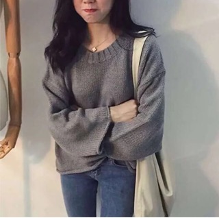Áo len croptop tay rộng