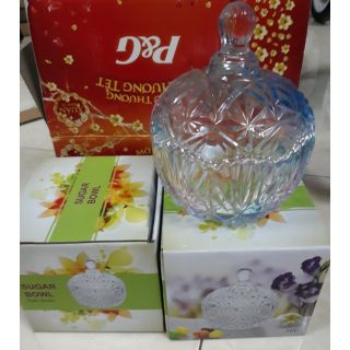 Hủ đựng mứt thủy tinh 7 màu