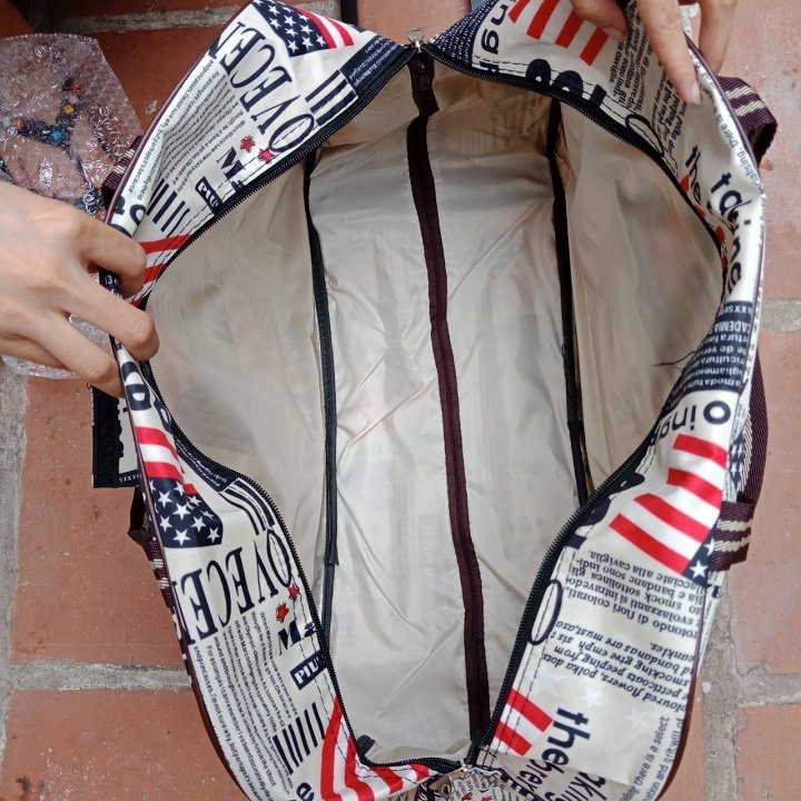 Túi kéo du lịch thể thao họa tiết TK-MAU1