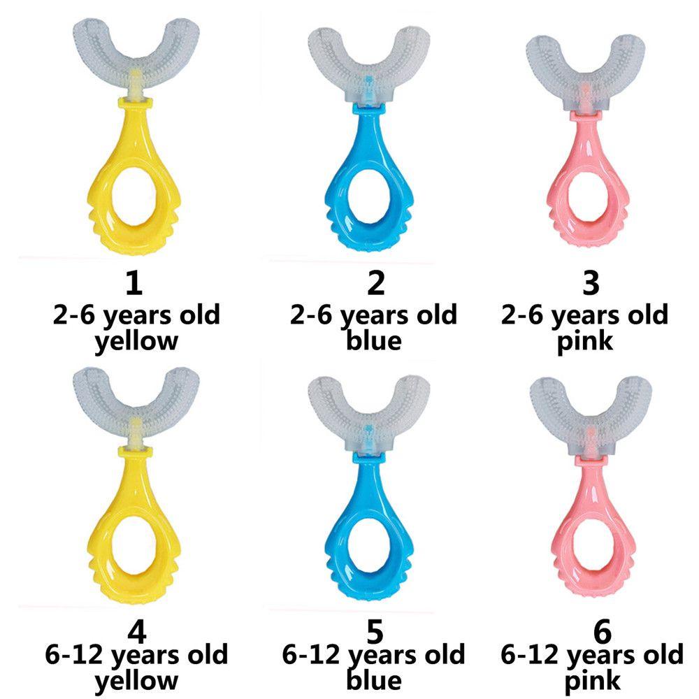 NIUYOU 2-6 - 12 Tuổi Decay 3 Chiếc 1 Bộ 360° Bàn Chải Đánh Răng Hình Chữ U Cao Cấp Tiện Lợi Dễ Sử Dụng