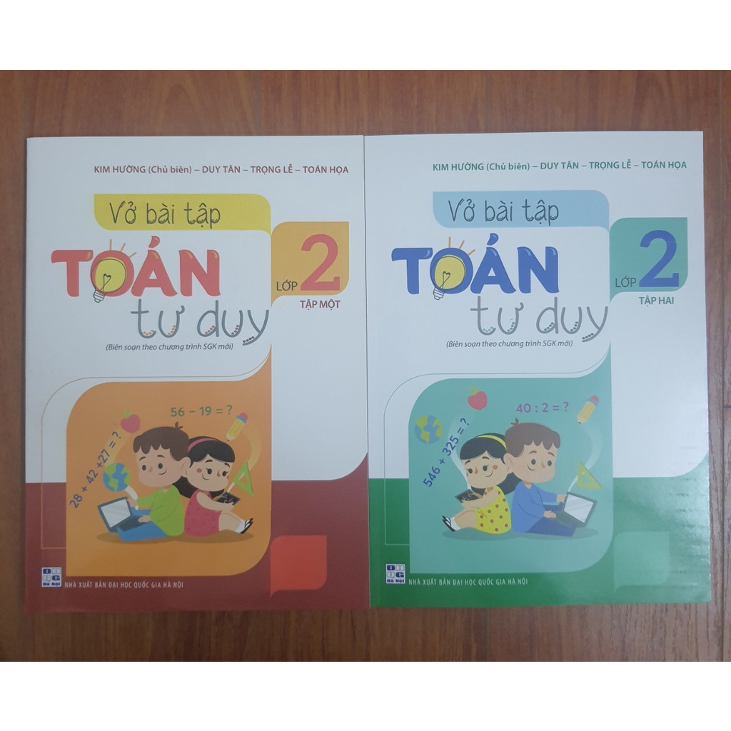 Sách - Combo Vở bài tập Toán tư duy lớp 2 (Hai tập) - Biên soạn theo chương trình SGK mới