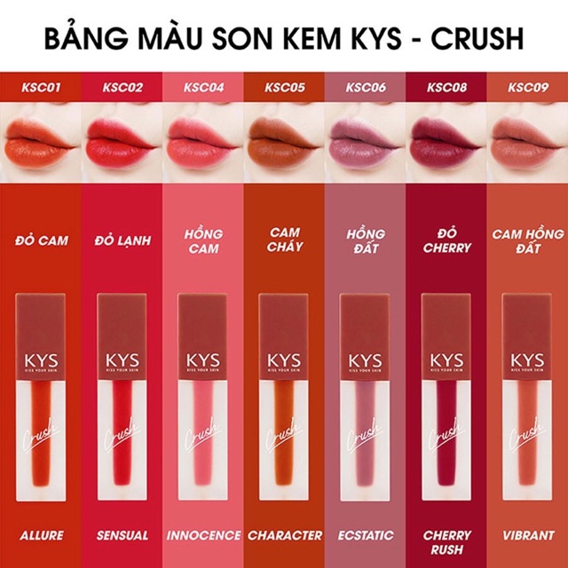 Son kem lì chocolate khử chì Crush KYS 3.5g | BigBuy360 - bigbuy360.vn