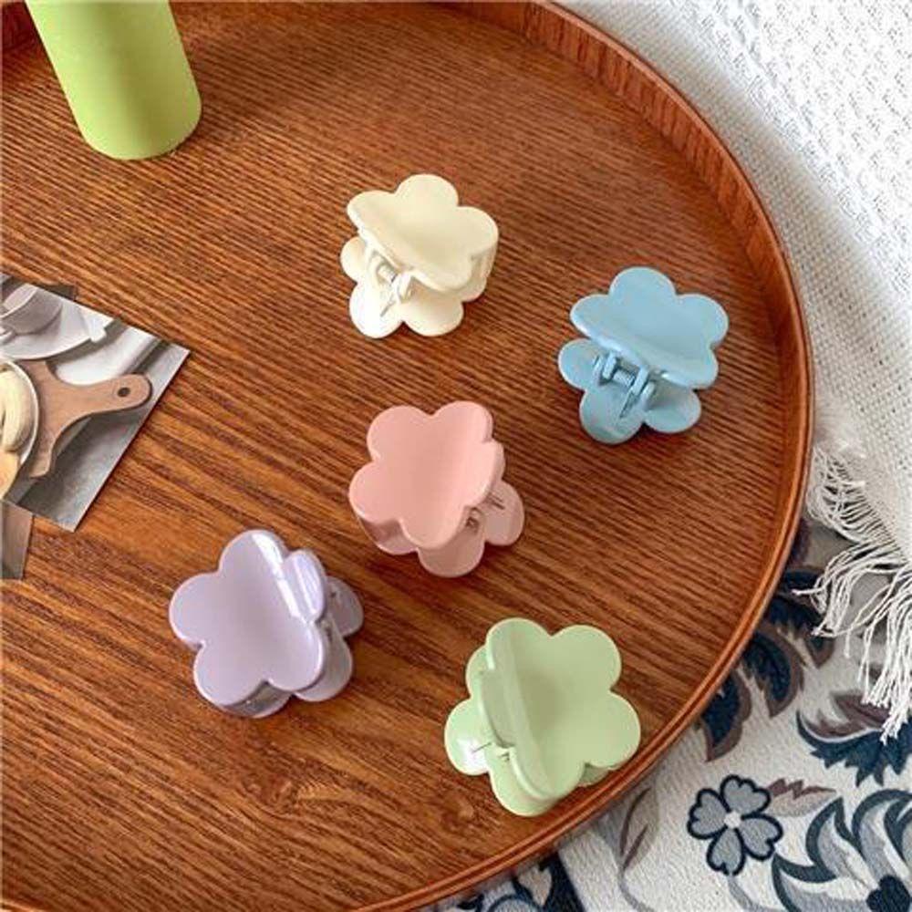 Kẹp Tóc Màu Sắc Ngọt Ngào Hình Bông Hoa Bằng Acrylic