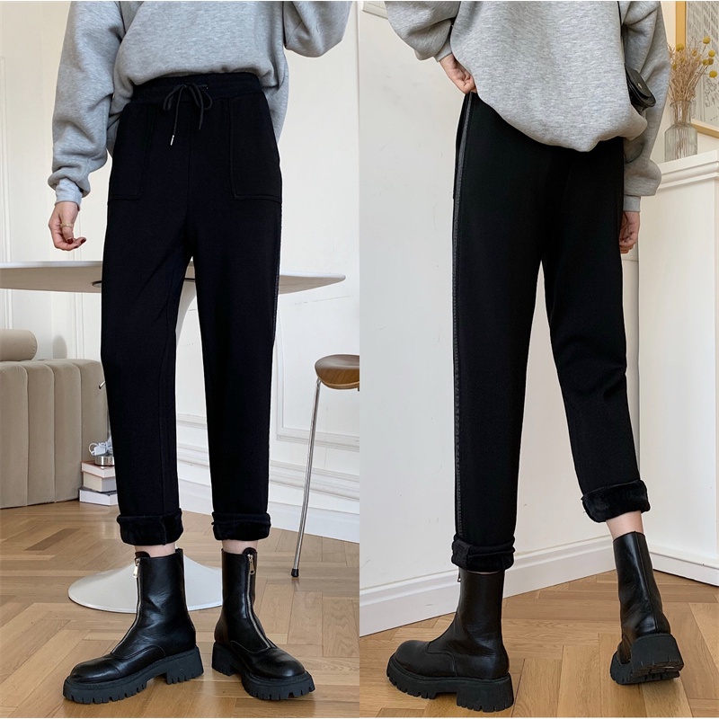 Quần dài màu sắc đơn giản phong cách Hàn Quốc