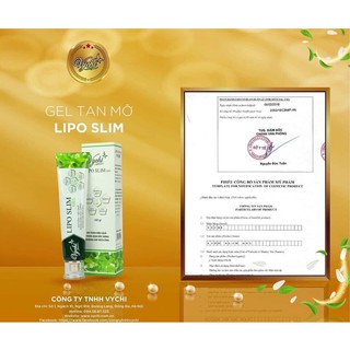 (HÀNG CHÍNH HÃNG) Gel Tan Mỡ Liposlim Vychi